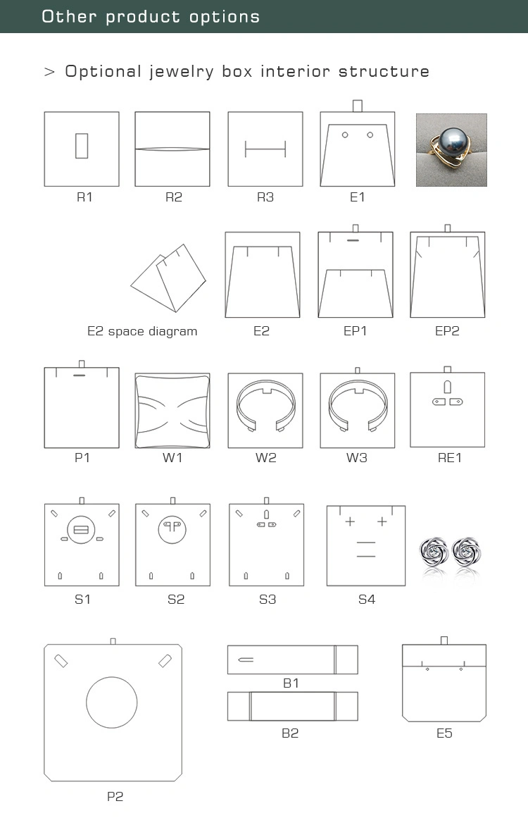 Small Quantity Accepted Cheap in Stock PU Leather Jewelry Gift Box Earring Bracelet Necklace Ring Packaging Gift Box