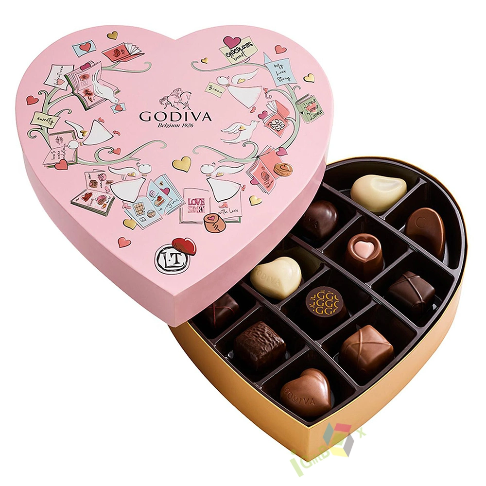 Custom Valentine Gift Heart-Shaped Chocolate New Design Box