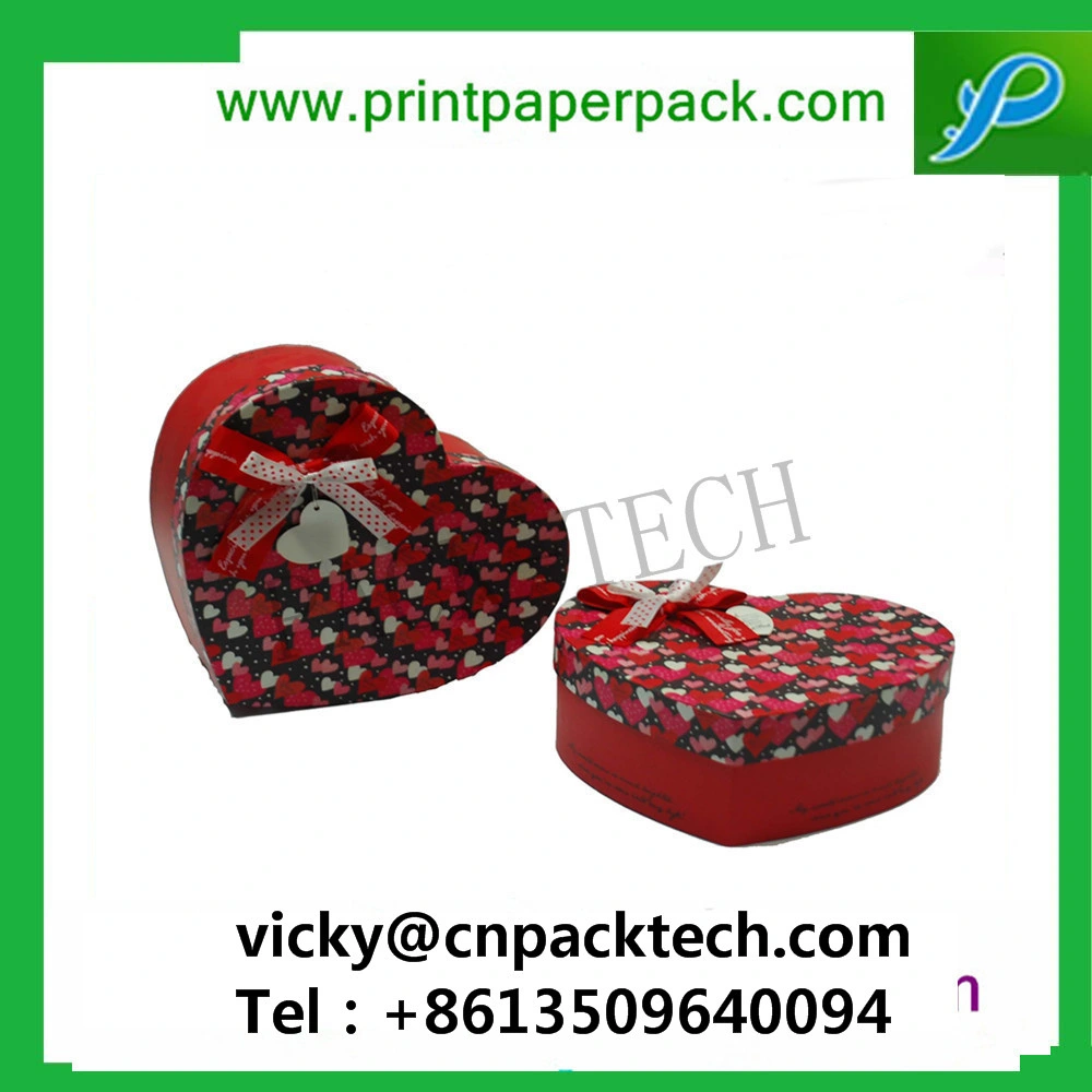 Tailored Decorative Heart-Shaped Embossing Wedding Favors Jewelry Paper Gift Packaging Boxes Handmade Soap Boxes