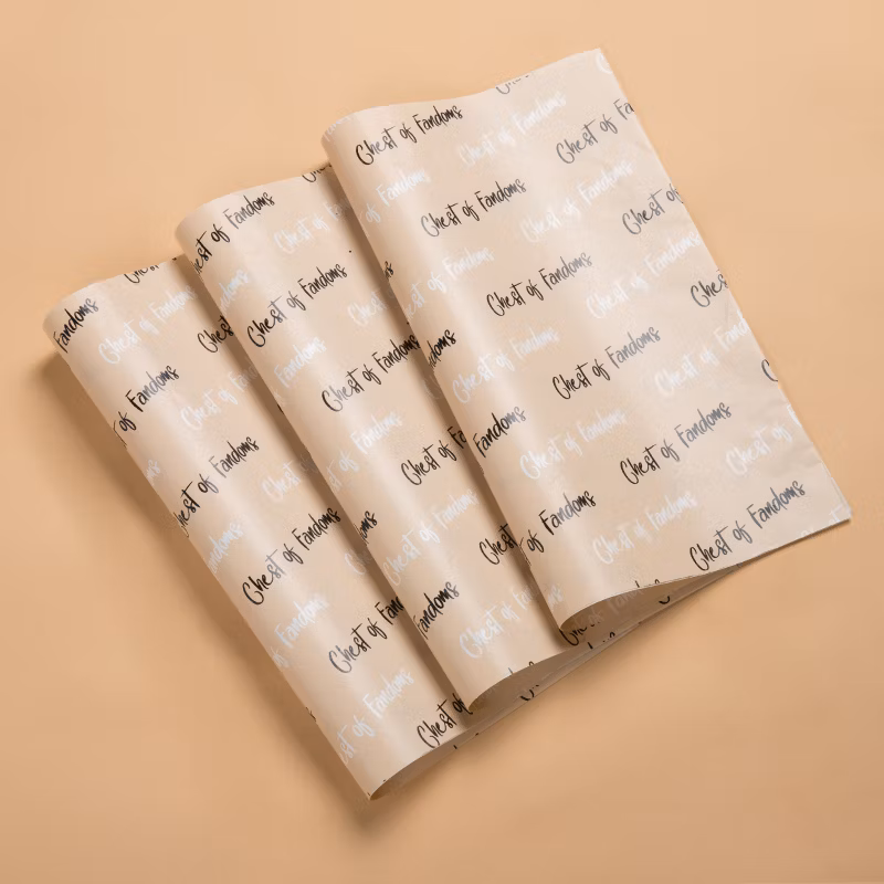 Custom Brand Logo Printing Black Gift Wrapping Red Tissue Paper Clothes Tissue Wrapping Paper for Packing