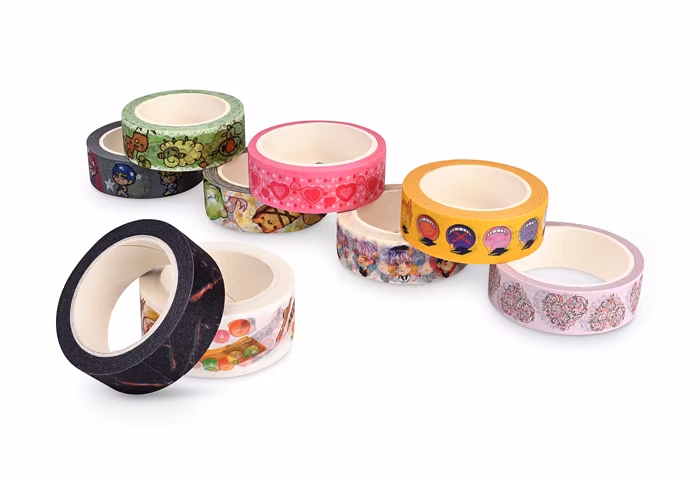 Single Sided Waterproof Vintage Washi Paper Tape in Bulk