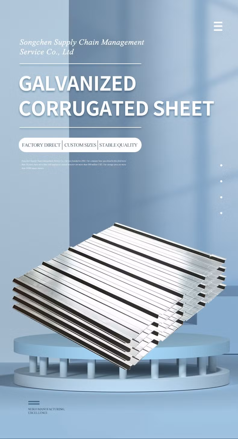 Brand New Z275 4X8 Roof Sheet Galvanized Steel Botswana with Private Label