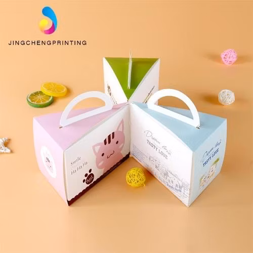 ODM OEM Chic Mini Small Size Cake Packaging Box in White Cardboard for Holiday Gifts, Cakes, Pastry, etc.