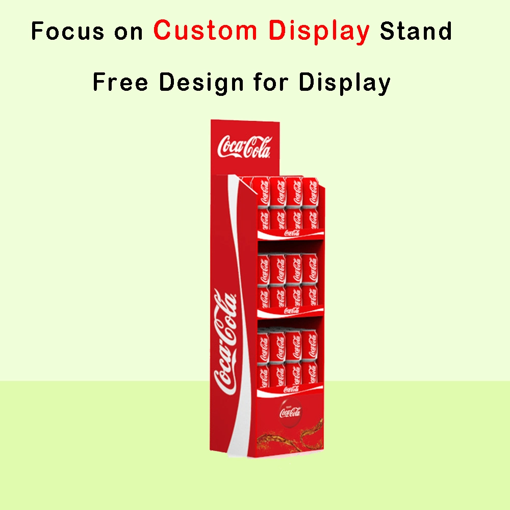 Wholesale Cosmetics Display Rack Display Stand Paper Retail Shop Display Racks Cardboard Corrugated Paper Display Makeup Display Skin Care Display Stand
