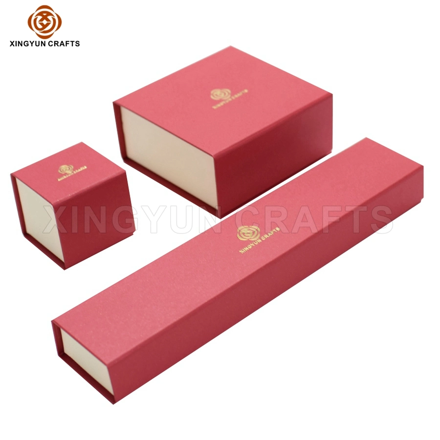 Personalized Luuxry Custom Logo Printing Paper Jewelry Gift Display Box Full Set Jewelry Package Box