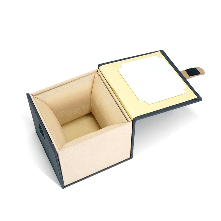Manufacturer High Grade Rigid Paperboard Luxury Ring Box with Insert