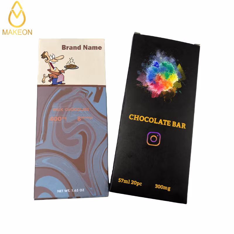 Eco Friendly Durable Custom Chocolate Bar Cardboard Box Folding Type OEM Packaging