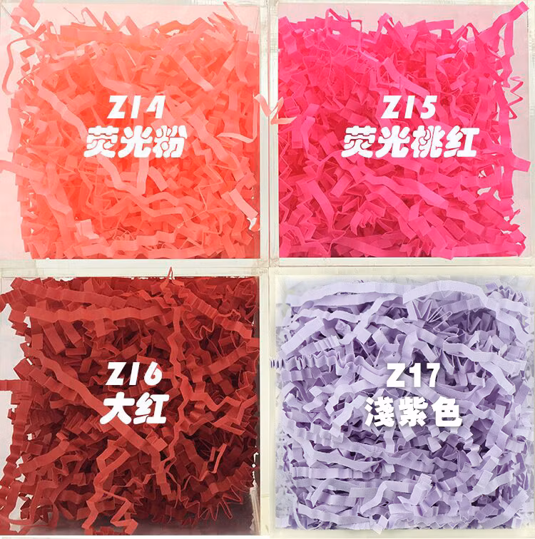 Bdl Black Pink Crinkle Shredded Tissue Paper Cut Filling Decorate Packaging Packing for Gift Box Filler Handmade Raffia Paper