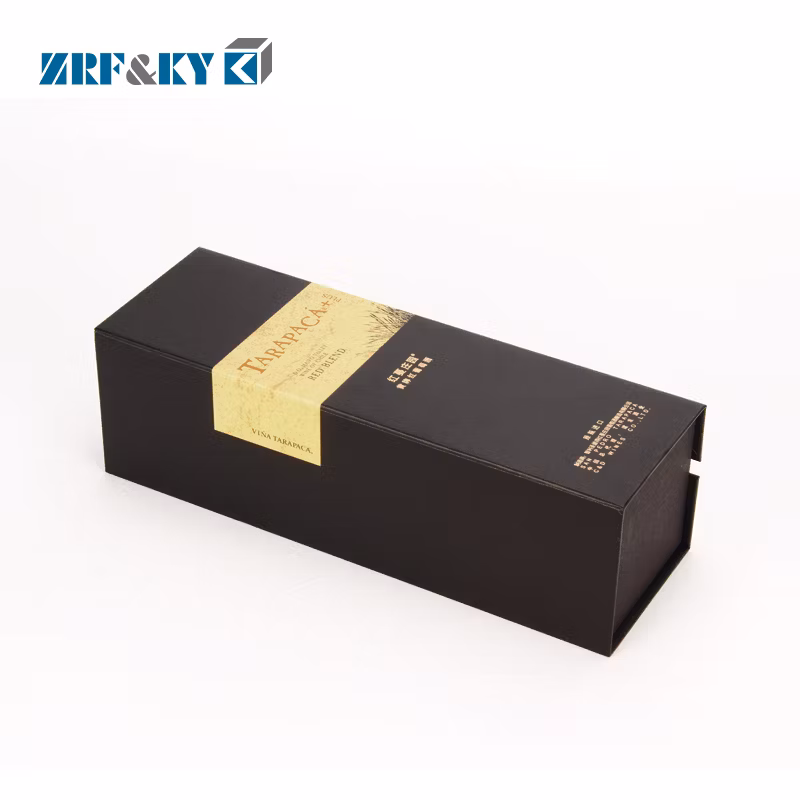 Golden Foil Glass Wine Packaging