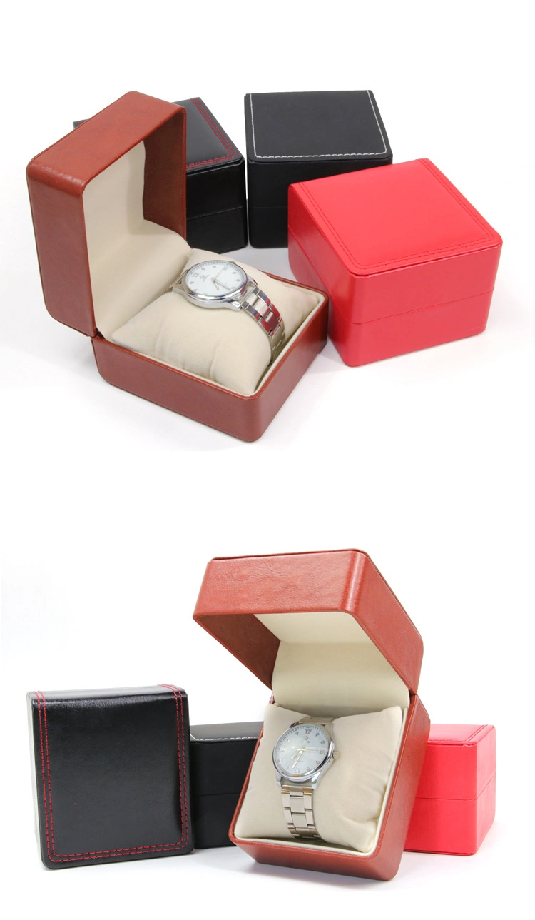High Grade PU Leather Watch Gift Box Custom Logo