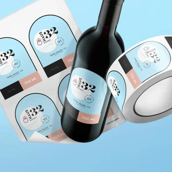 Waterproof Offset Printed Stone Paper Label Self-Adhesive Sticker