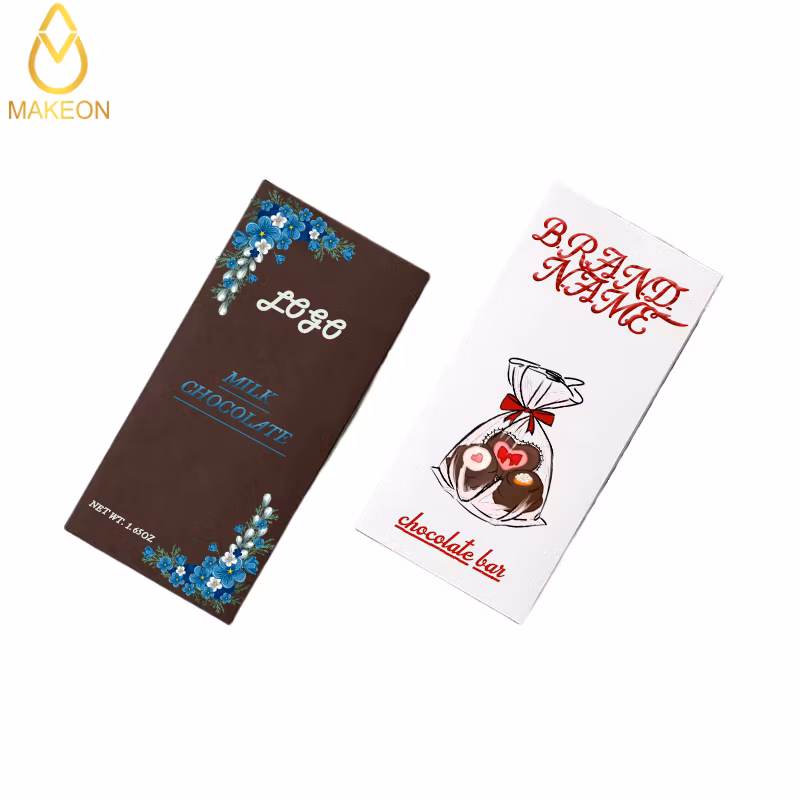 Eco Friendly Durable Custom Chocolate Bar Cardboard Box Folding Type OEM Packaging