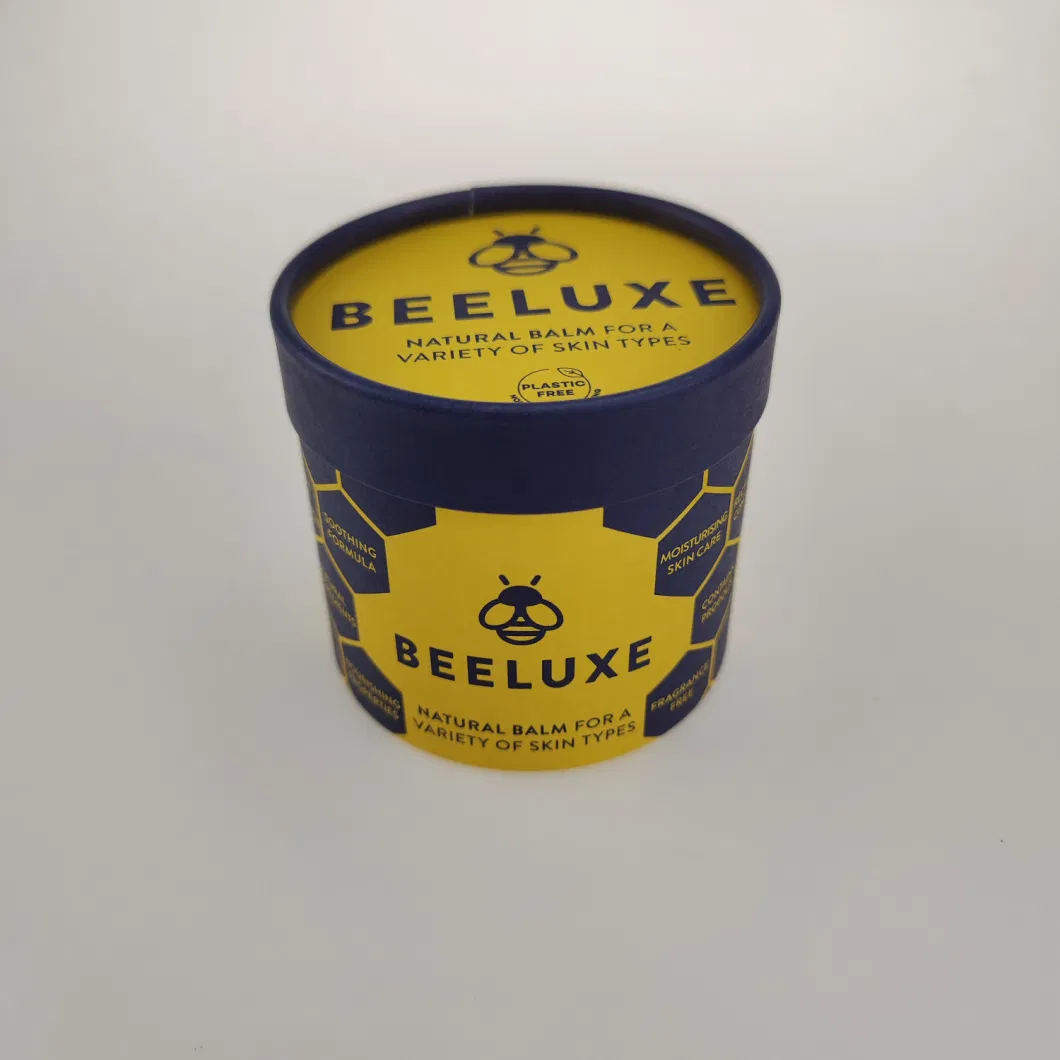 Custom Cardboard Cmyk Lid and Base Gift Case Cylindrical Box