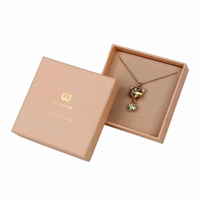 Luxury Bracelet Necklace Jewelry Cardboard Packaging Box with Custom Logo Printed
