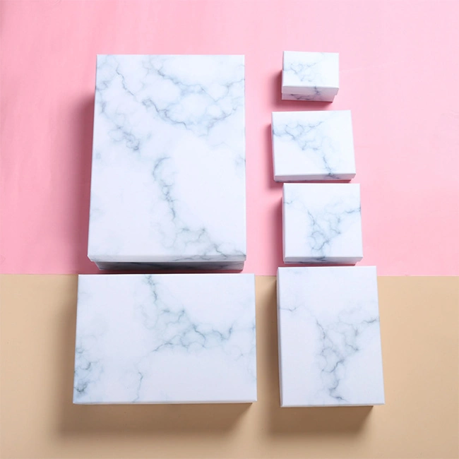 Different Types Custom Marble Gift Packaging Box