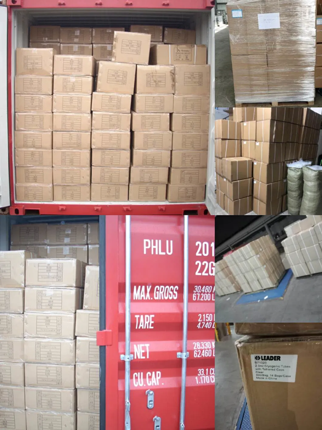 1.8ml 2ml Cryovials 100 Holes Hinged Lid Cardboard Cryo Box.