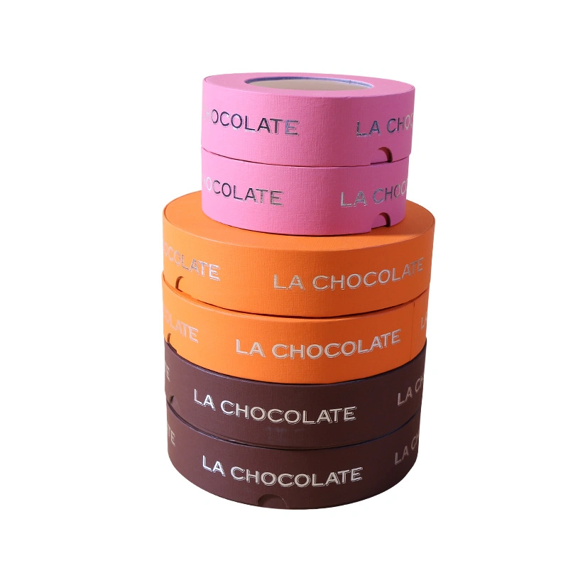 Custom Craft Round Hat Rigid Paper Packaging Box Cardboard Jewelry Gift Packing for Tea / Coffee / Red Wine/ Flower / Candy Chocolate/Cosmetic/Potato Chips/Cake
