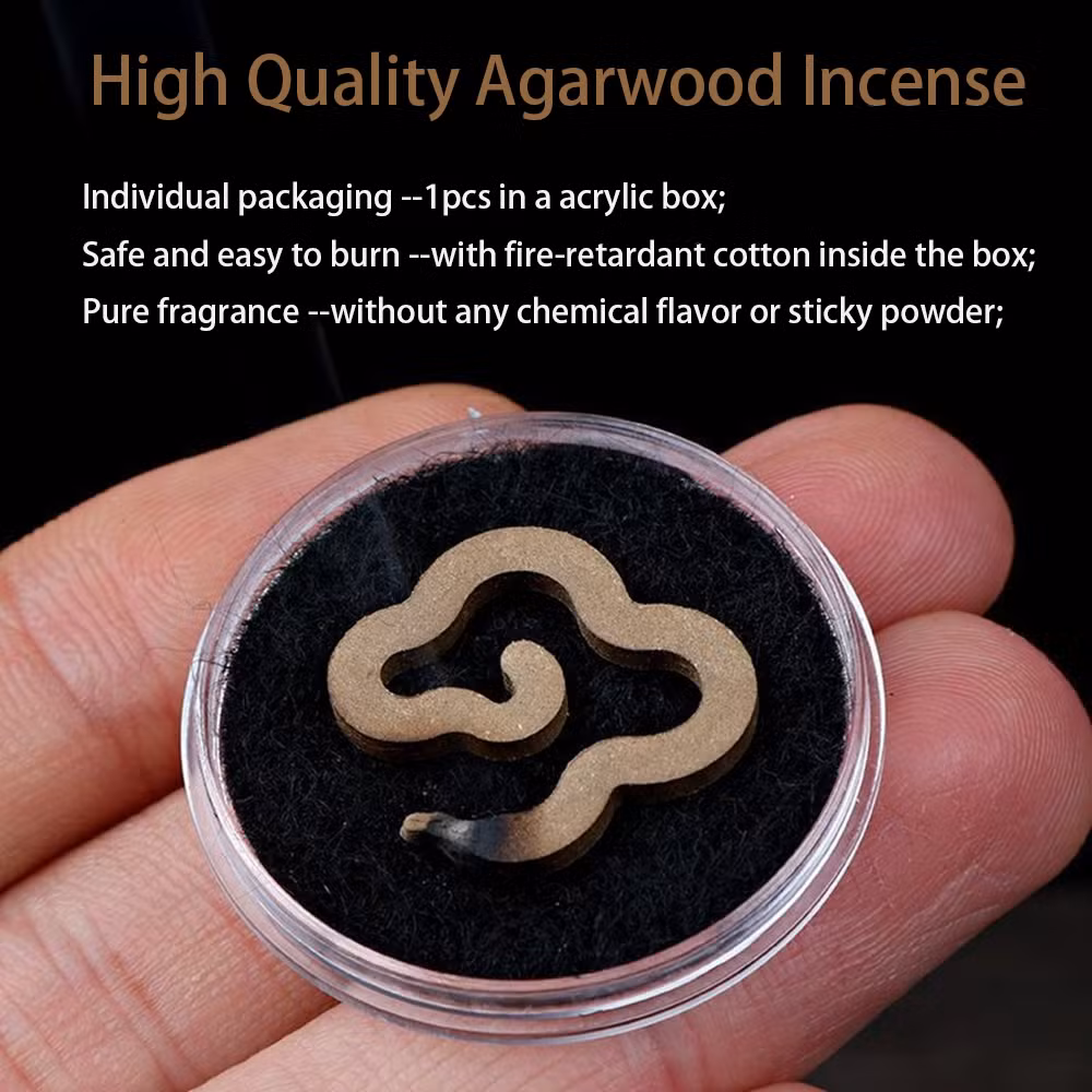 Chinese Traditional Qinan Agarwood Burning Incense Pray and Meditation Diffuser in Individual Package for Promotion