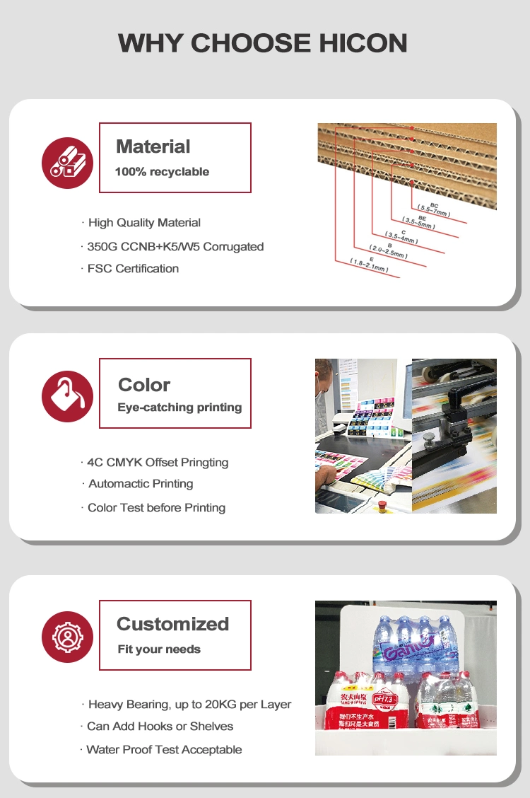Custom Cardboard Stand Paper Store Display Racks Pop Up Shop Display Manufactures Retail Cardboard Floor Display Stand