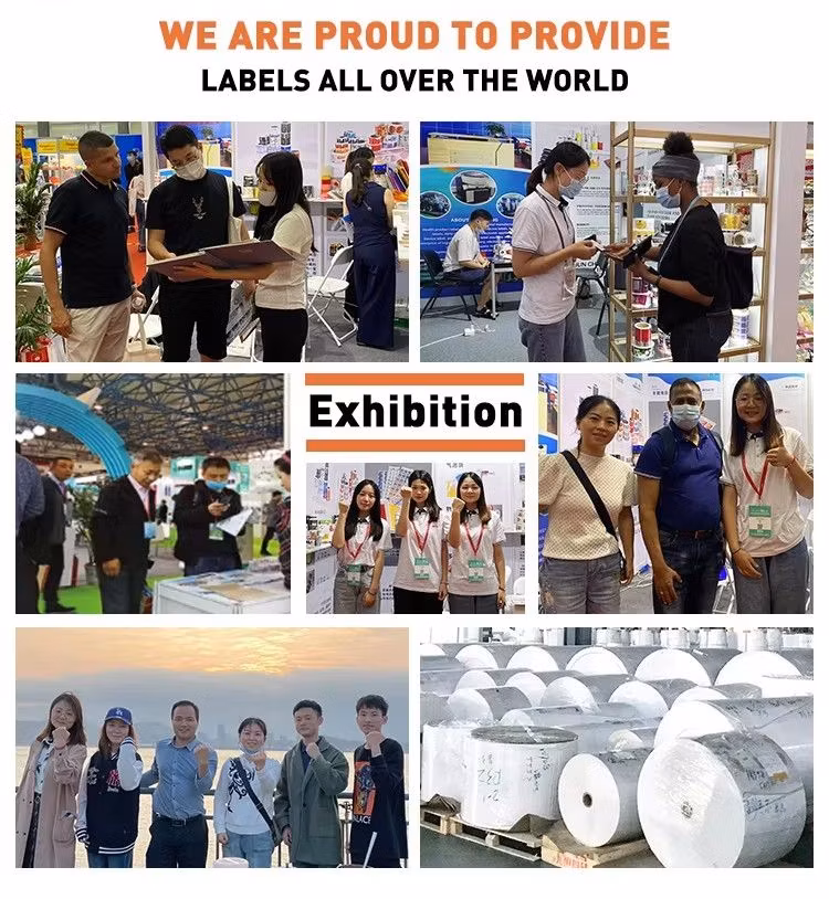 Factory Wholesale Blank Thermal Paper Label Rolls 2X1 3X5 4X6 Printing Waterproof Self Adhesive Thermal Stickers Paper Roll