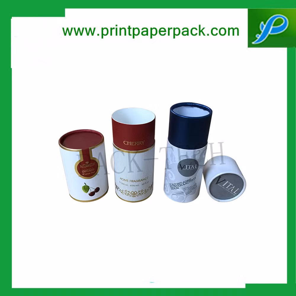 Custom Luxury Flower / Wine / Candy / Cake / Cosmetic / Candle / Perfume Jewelry Ribbon Packaging Round Hat Tube Paper Gift Packing Cardboard Box