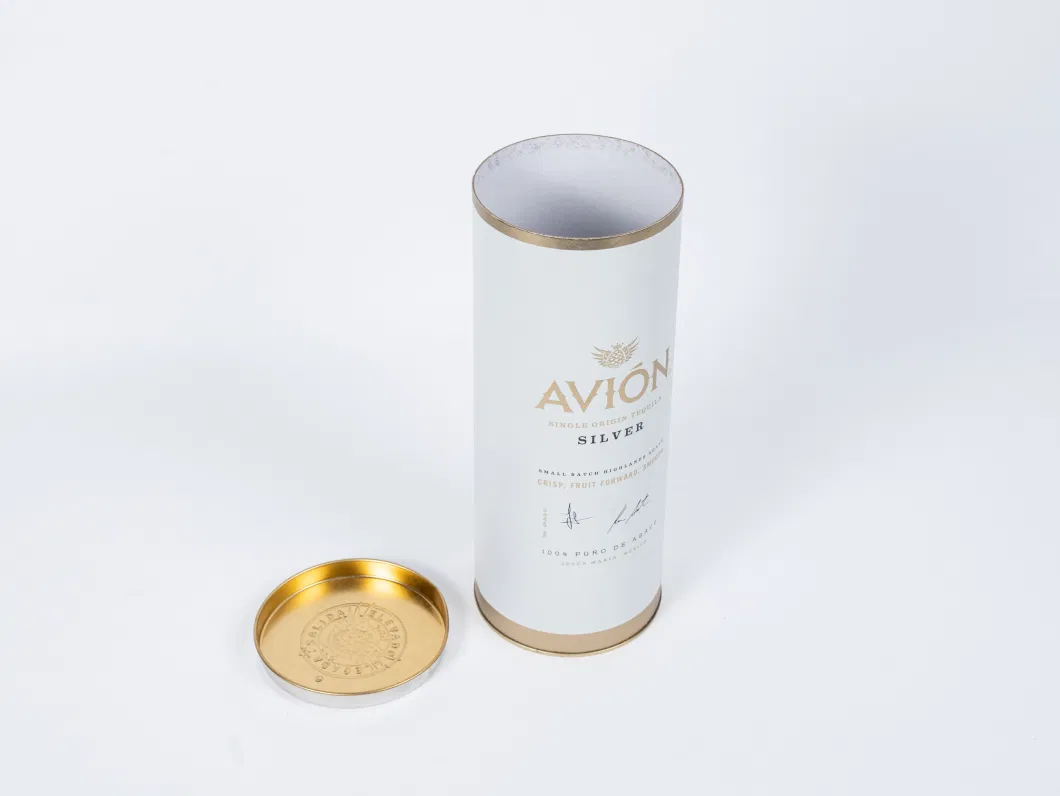 Customized Paper Round Wine and Spirit Packaging Box