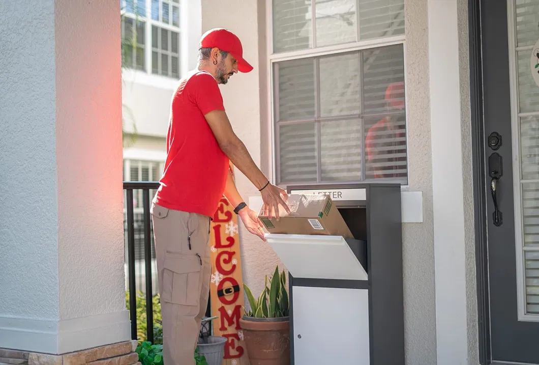 Wall Mounted Outdoor Waterproof Metal Delivery Mailbox Parcel Drop Box