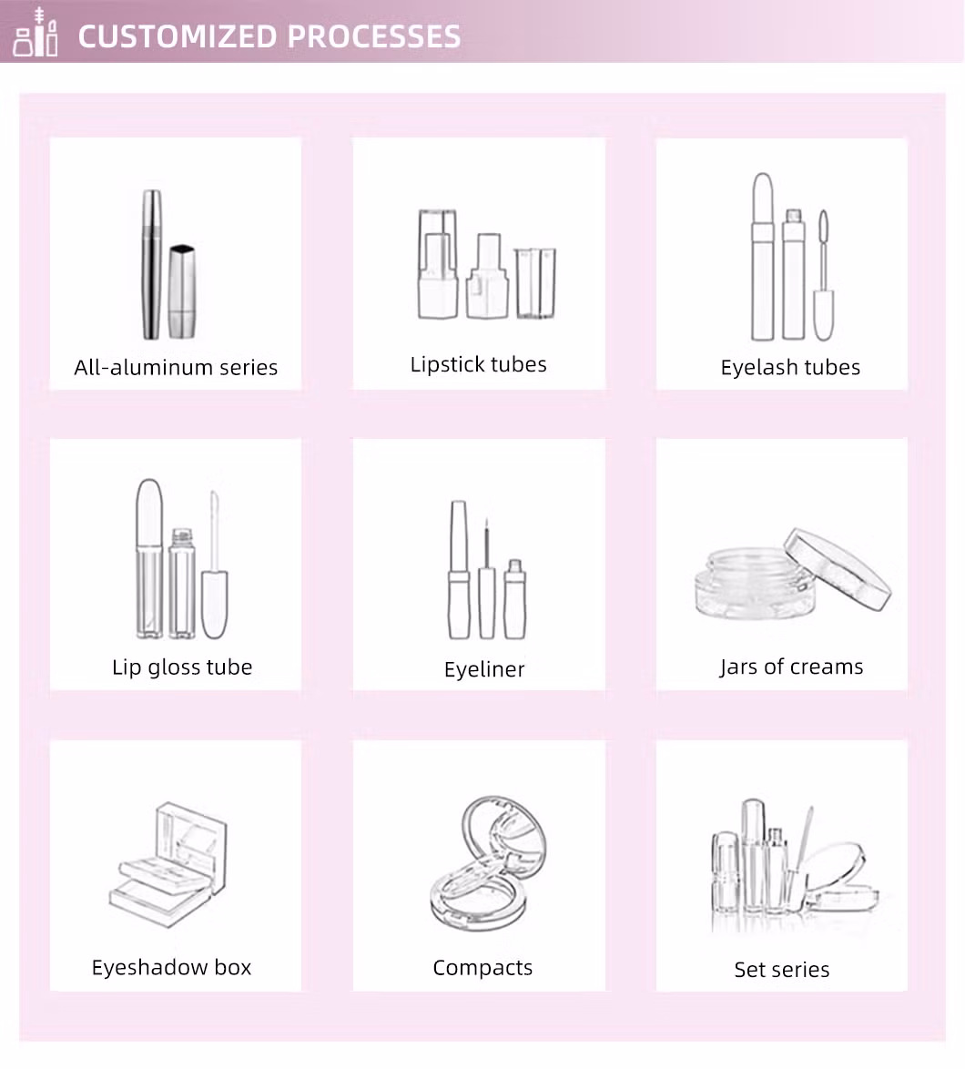 Luxury Empty Cosmetic Plastic Lipstick Tube Custom Packaging Container