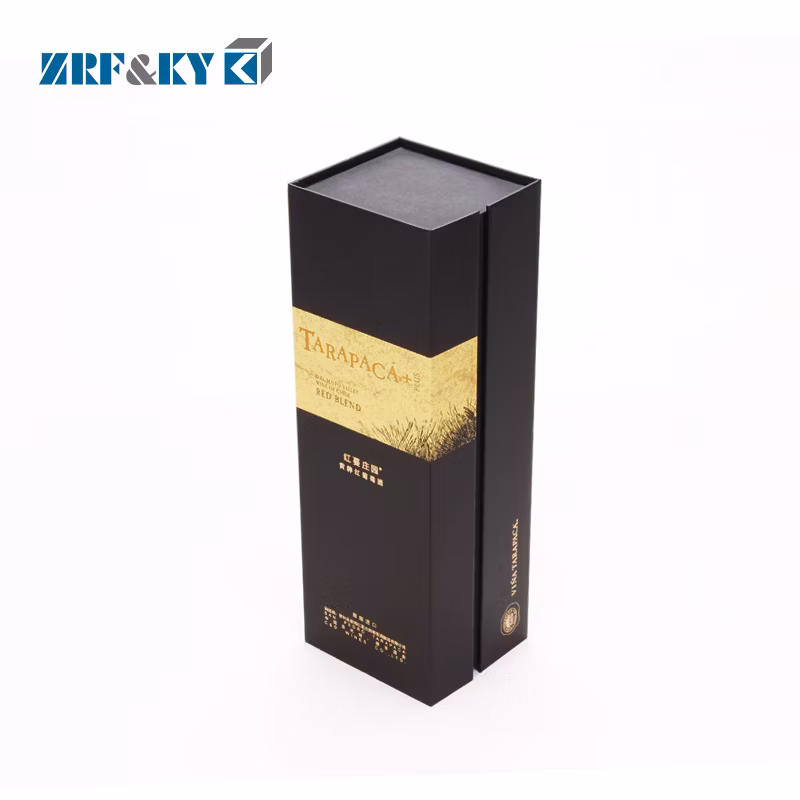 Golden Foil Glass Wine Packaging