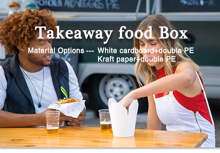 Fried Chicken Paper Bucket Eco-Friendly Packaging for Takeout and Delivery