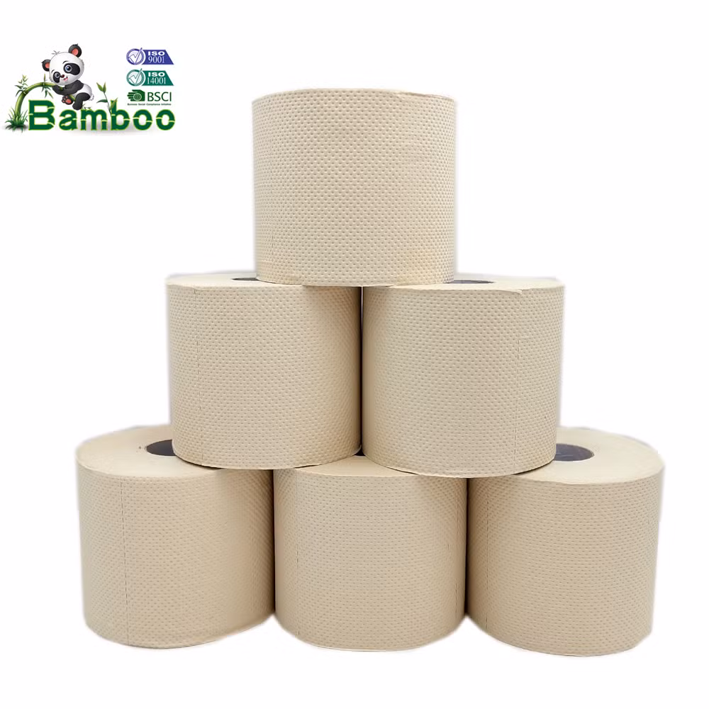 Factory Wholesale OEM Healthy Organic Bamboo Pulp/Wood Pulp/Mixed Pulp Soft Toilet Paper