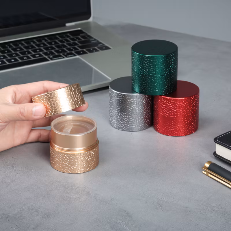 Custom Laser Logo Metal Tea Cans Titanium Aluminum Alloy Cake Large Tea High-End Gift Box Packaging