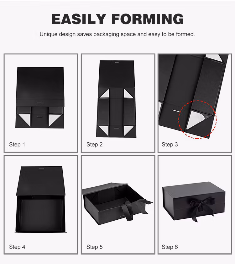 Custom Luxury Book Shaped Cardboard Gift Box Packaging Paper Clamshell Magnetic Gift Box