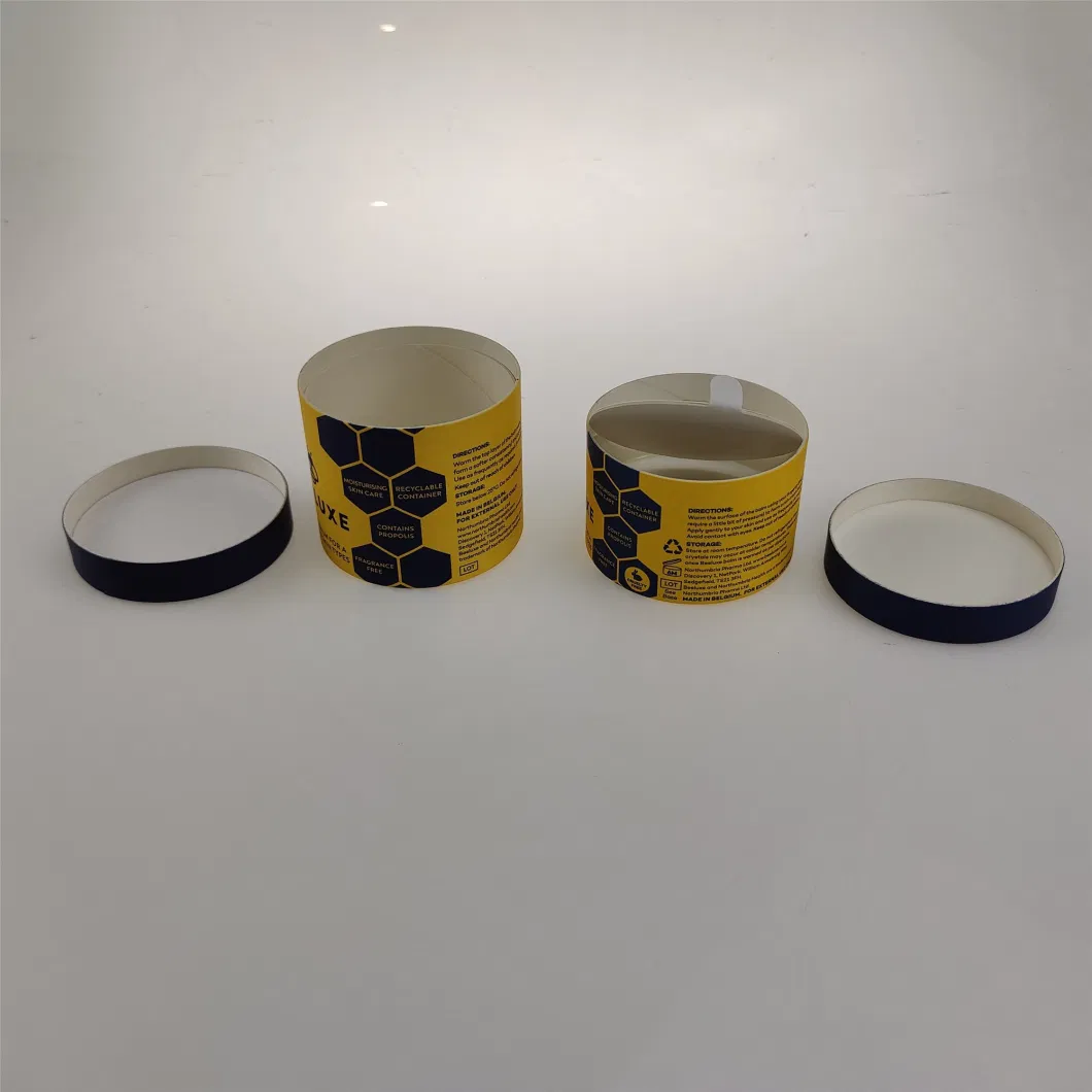 Custom Cardboard Cmyk Lid and Base Gift Case Cylindrical Box
