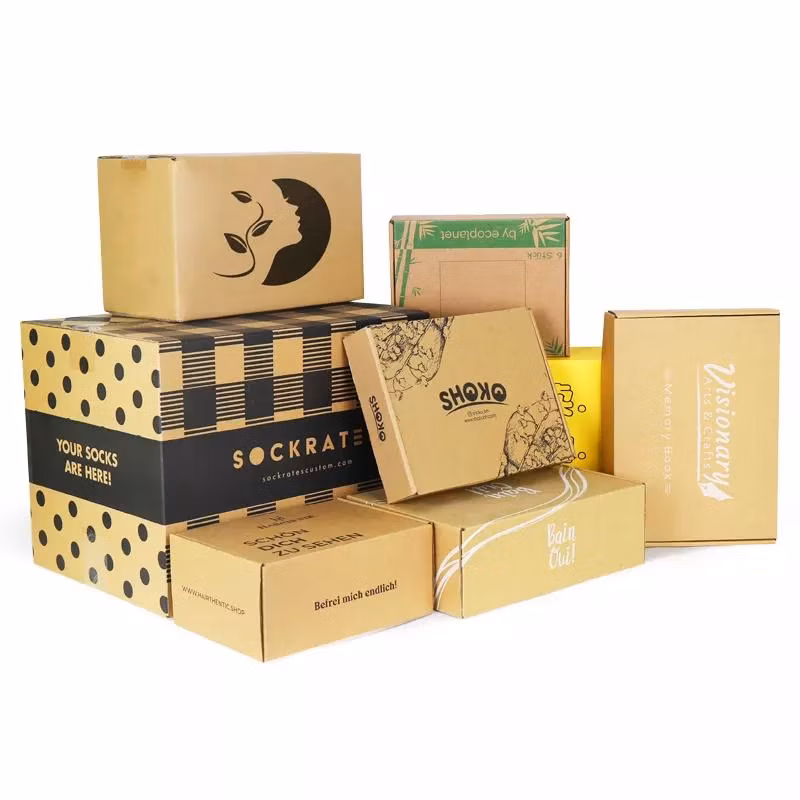 Custom Returnable Open Lid Cowhide Carton Small Gift Box.