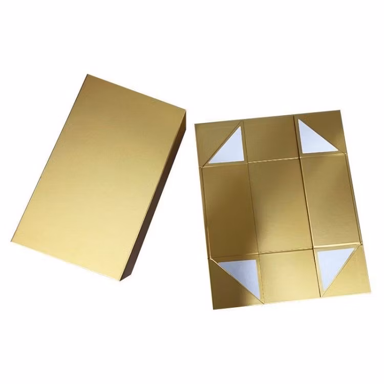 Foldable Cardboard Paper Packaging Gift Carton Boxes with Magnetic Lid for Packing Luxury Garment Shoes Human Hair