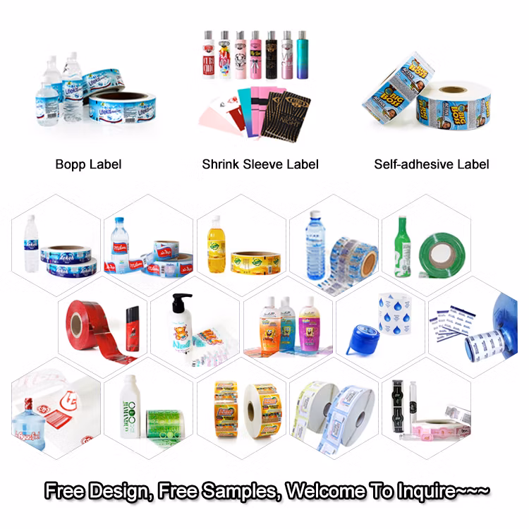 Different Color Wholesale Price Label Paper Roll Custom Shrink Wrap Label