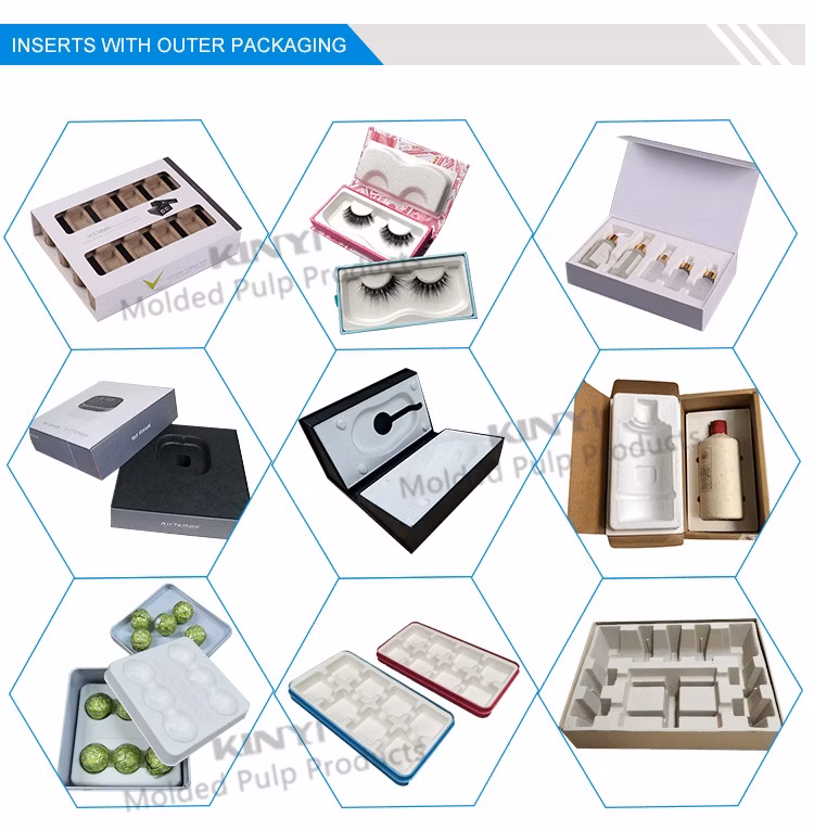 Custom Luxury Packing Gift Champagne Mold Pulp Paper Boxes Wine Box Tequila Vodka Bottle Packaging