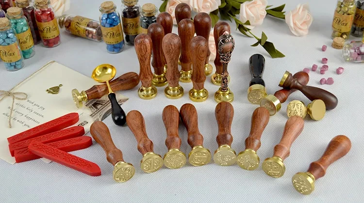 Wholesale Custom Made Personalized Self Adhesive Wax Seal Stickers