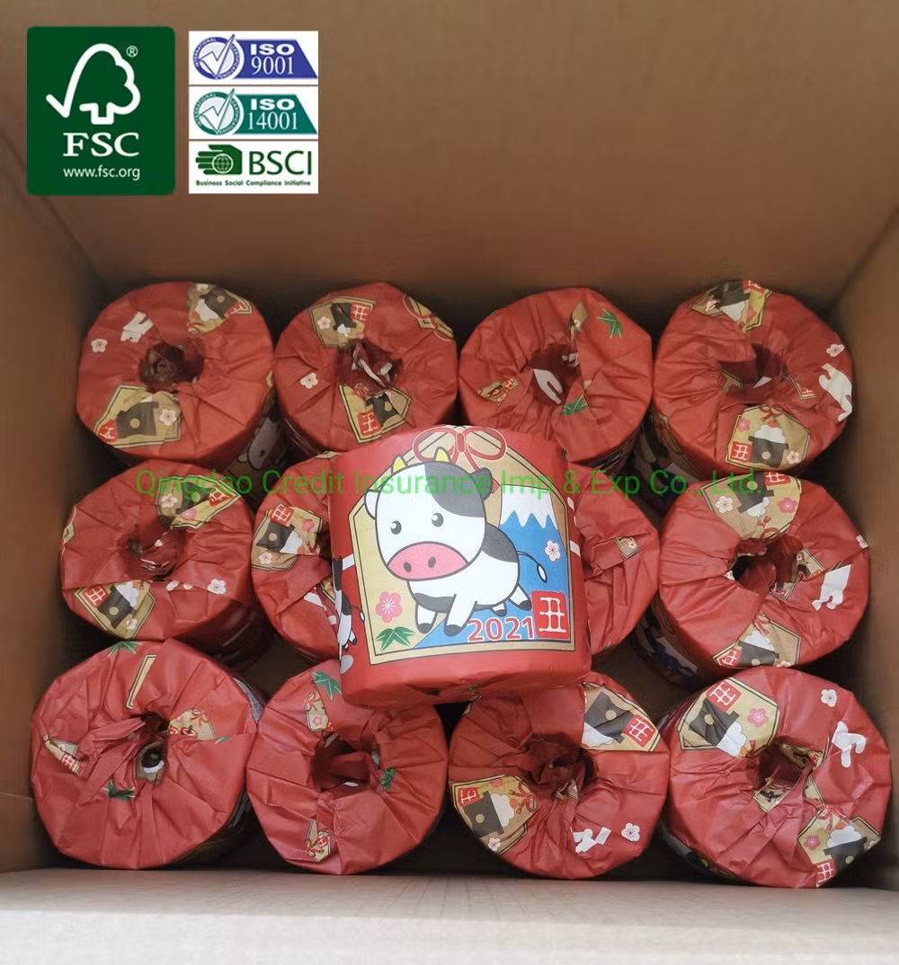 Wholesale Virgin Wood Pulp Toilet Paper White Soft Bathroom Tissue Roll with Factory Price