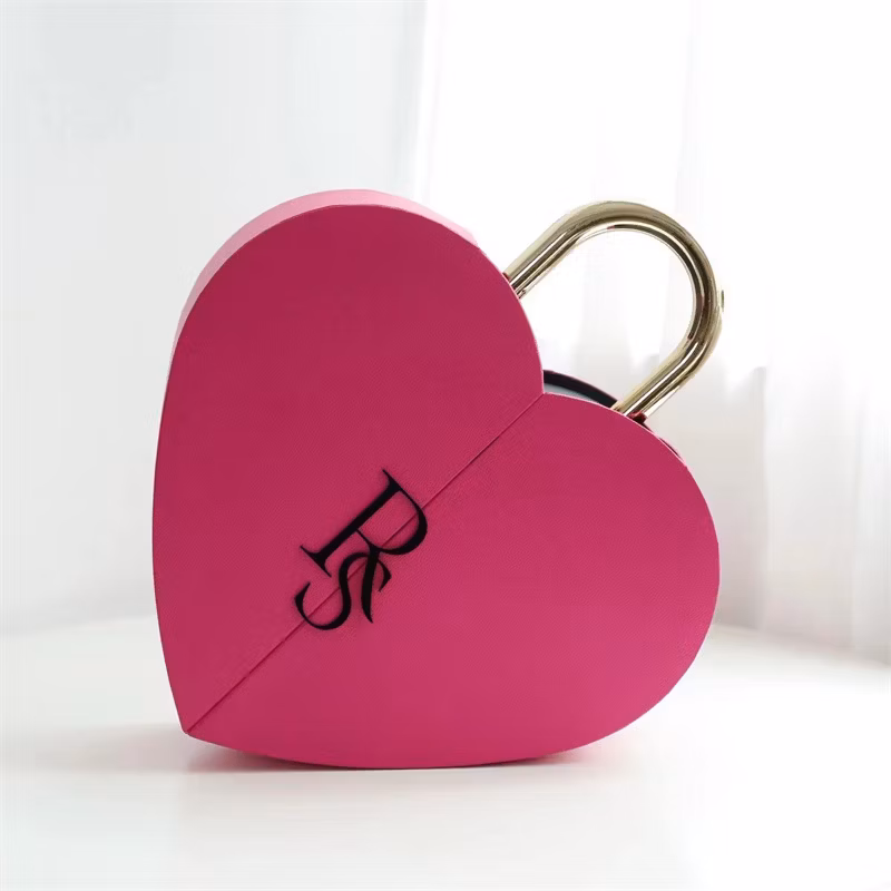 Custom Diamond Shape Paperboard Boxes Clear Window Diamond Heart Flower &amp; Gift Cosmetic Box
