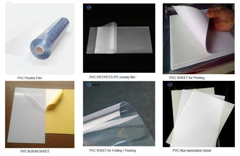 PVC Super Clear Rigid Plastic Label Material Sheet for Offset Printing
