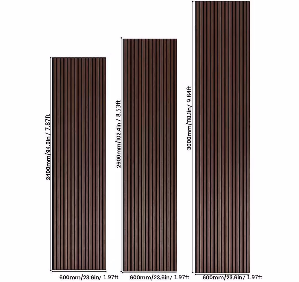3 Sides Soundproof Wall Panel MDF Acoustic Panel Wooden Sound Pet Design