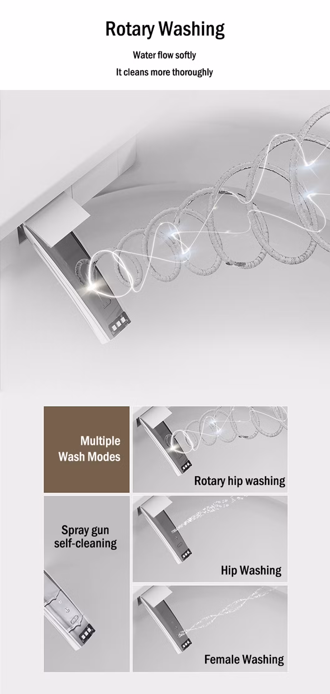 Luxury Intelligent Toilet Bidet Bathroom Auto Water Spray Flush UV Sterilization Electric Wc Smart Toilet