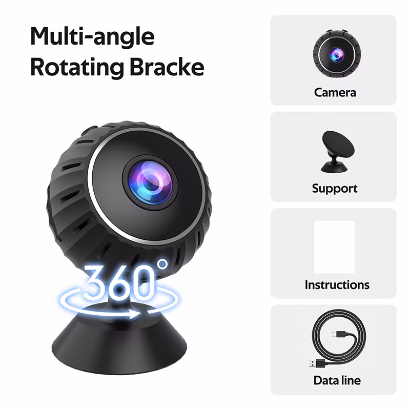 HD 1080P Mini WiFi IP Surveillance Camera Wireless Home Security Webcam Night Vision Small Nanny Surveillance Camera