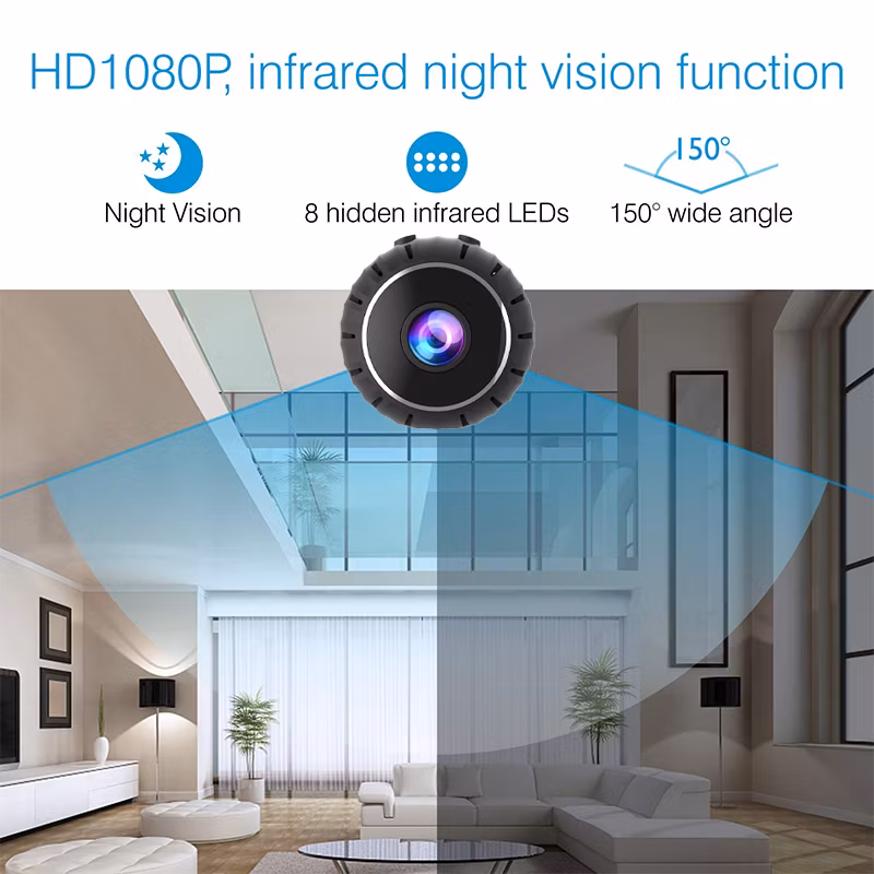 HD 1080P Mini WiFi IP Surveillance Camera Wireless Home Security Webcam Night Vision Small Nanny Surveillance Camera