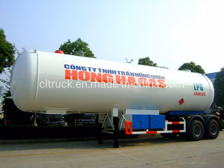 3 Axis LPG Tanker Semi Trailer 40 Cbm 50 Cbm 60 Cbm Liquid Propane Gas Tank Truck Trailer