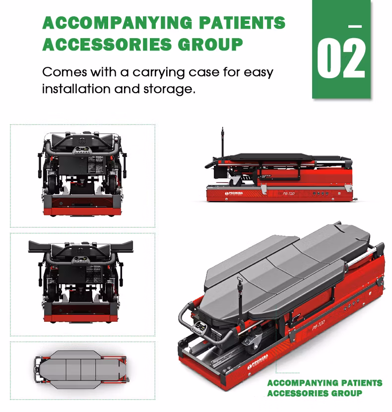Smart Electric Lifting Stretcher Hydraulic Emergency Stretcher Multifunctional Rescue Electric Stretcher Ambulance