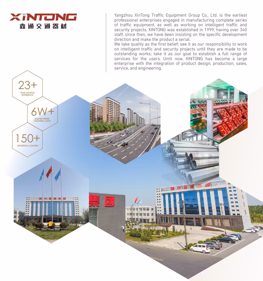 Hotel Public Xintong 60mm Road LED Safety Aluminum Traffic Warning Sign Manufacture