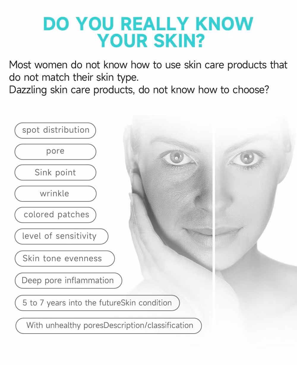 Facial Skin Analyzer Machine 3D Digital Skin Wrinkle Pigmentation Acne Analysis